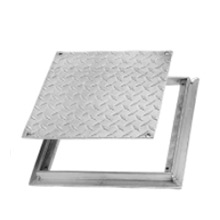 FD-8060 Flush Diamond Plate, Removable Cover Floor Access Door, Aluminum