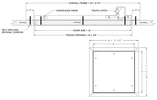 DW-5058 Measurements Diagram