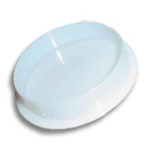 Mini-Port Access Cover, Round, 4 inch diameter, white Plastic, 12pc Box