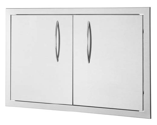 26 x 20 Double Stainless Steel Outdoor Kitchen and Cabinetry Access Door Assembly