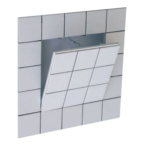 Access Door - System F3  8x8 Tile-able Access Panel, recessed, removable, for tiles