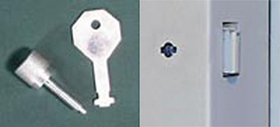 Knurled Knob and Flush Key for E-FRC doors